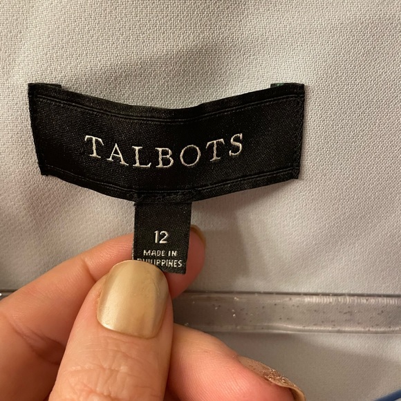 Talbots -Seafoam green ruffled blazer, size 12 - Picture 10 of 10